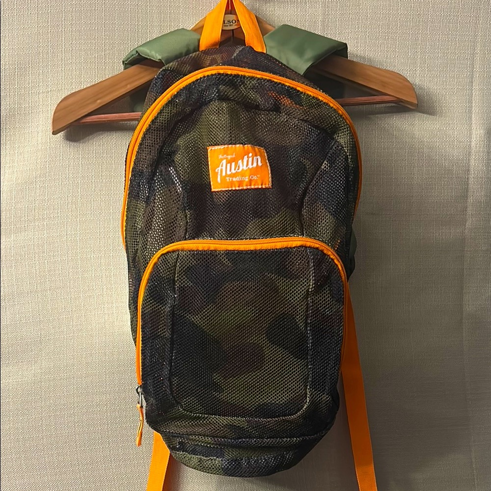 Austin Trading Co. camo mesh backpack
